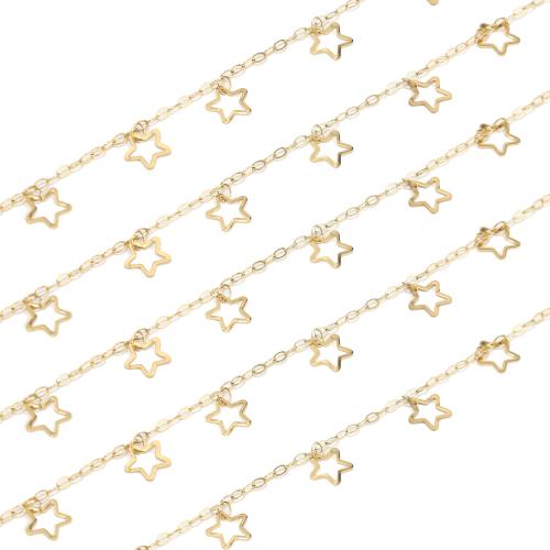 Stainless Steel Jewelry Chain, 304 Stainless Steel, plated, DIY & hollow, more colors for choice, 1m/Bag, Sold By Bag