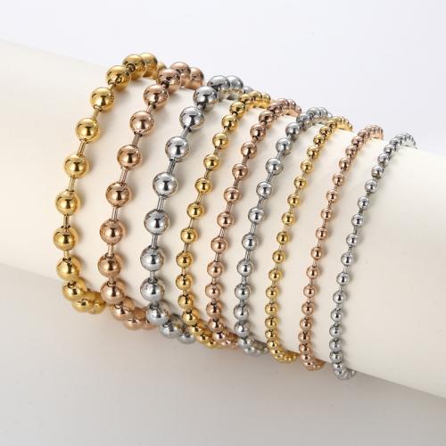 Stainless Steel Jewelry Bracelet, 304 Stainless Steel, Vacuum Ion Plating, different size for choice & for woman, more colors for choice, Sold By PC