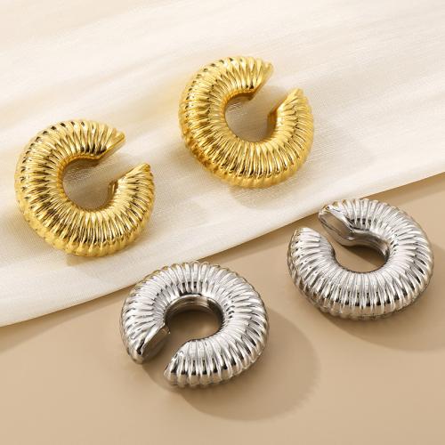 Acier inoxydable 304 Clip boucle d’oreille, styles différents pour le choix & pour femme, plus de couleurs à choisir, Vendu par paire