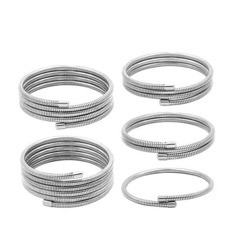 304 Stainless Steel Bangle, plated, Unisex & different styles for choice, Inner Diameter:Approx 60mm, Sold By PC