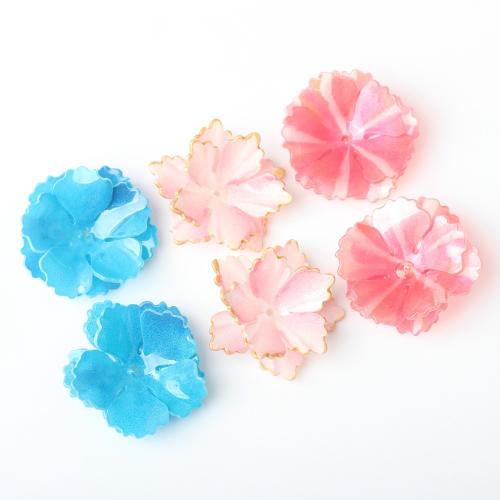 Resin Jewelry Beads, Flower, DIY & different size for choice, more colors for choice, Approx 100PCs/Bag, Sold By Bag