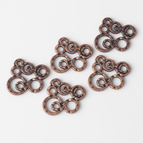 Zink-Aluminium-Anhänger, Zinklegierung, Wolke, antike Kupferfarbe plattiert, DIY & hohl, frei von Nickel, Blei & Kadmium, 20x16mm, Bohrung:ca. 2mm, ca. 100PCs/Tasche, verkauft von Tasche