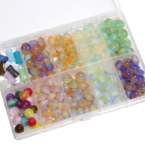 Resin Jewelry Beads, Elephant, DIY, mixed colors, Sold By Box