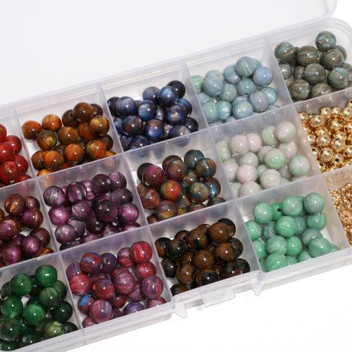 Resin Jewelry Beads, DIY, mixed colors, Sold By Box