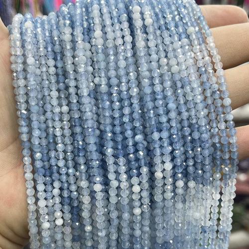 Gemstone Jewelry Beads, Aquamarine, DIY, mixed colors, 3mm, Sold Per Approx 38 cm Strand