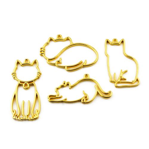 Pendentifs animaux en alliage de zinc, Placage, DIY & styles différents pour le choix, plus de couleurs à choisir, 100PC/sac, Vendu par sac