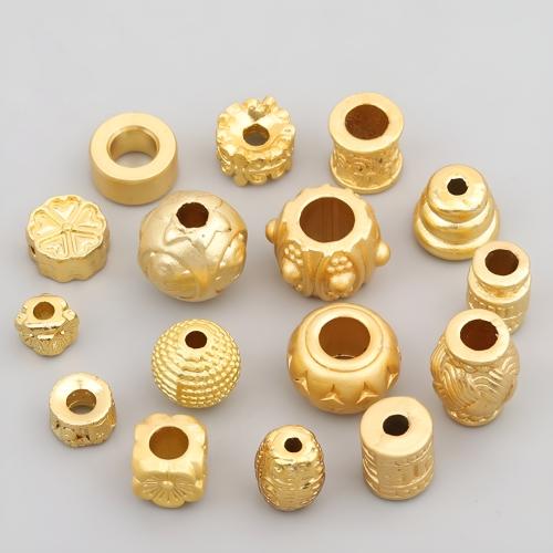 Tibetan Style Spacer Beads, matte gold color plated, DIY & different styles for choice, Sold By PC