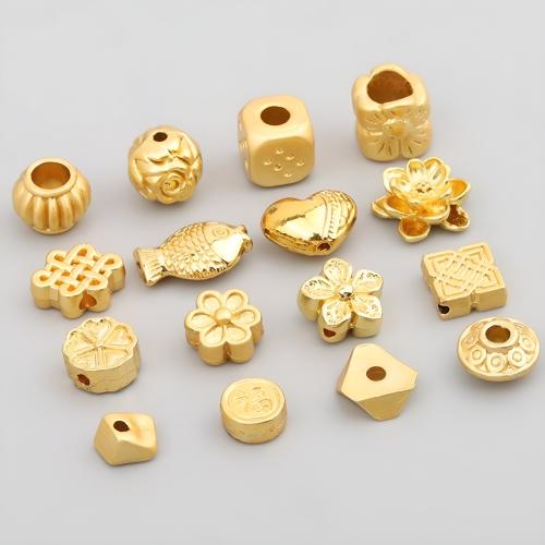 Tibetan Style Spacer Beads, matte gold color plated, DIY & different styles for choice, Sold By PC