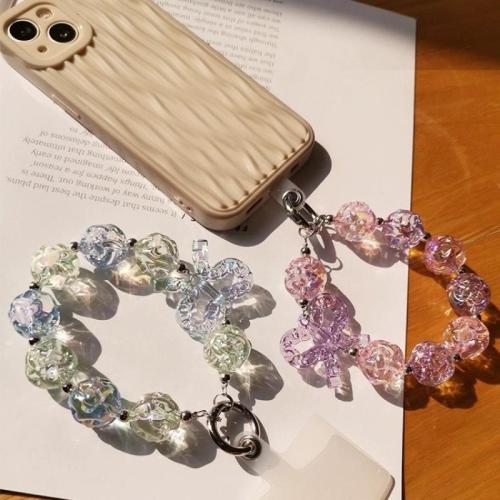 Plastic Key Clasp, Bowknot, fashion jewelry & for woman, more colors for choice, 250mm, Sold By PC