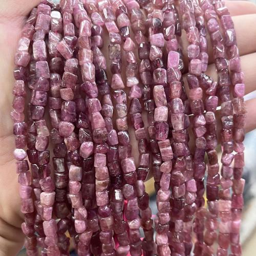 Gemstone Jewelry Beads, Tourmaline, DIY, pink, about:5-6mm, Sold Per Approx 38 cm Strand