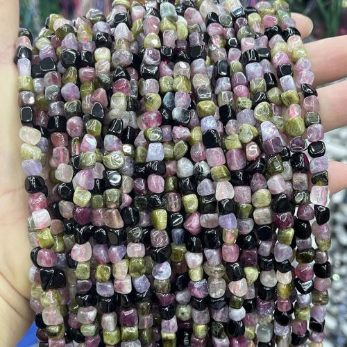 Gemstone Jewelry Beads, Tourmaline, DIY, mixed colors, about:5-6mm, Sold Per Approx 38 cm Strand