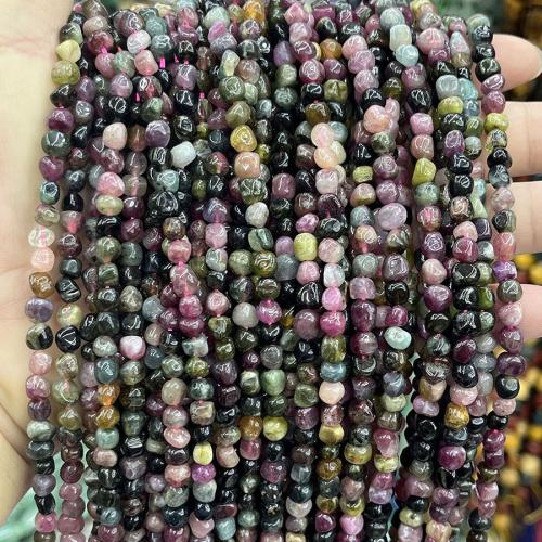 Gemstone Jewelry Beads, Tourmaline, DIY, mixed colors, about:5-6mm, Sold Per Approx 38 cm Strand