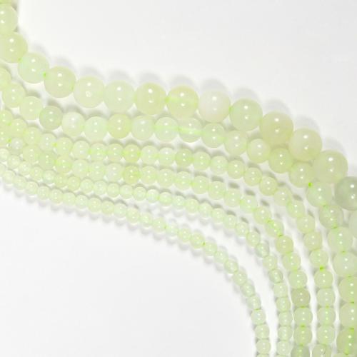 Natural Jade Beads, Jade Lemon, Round, DIY & different size for choice, mixed colors, Sold By Strand