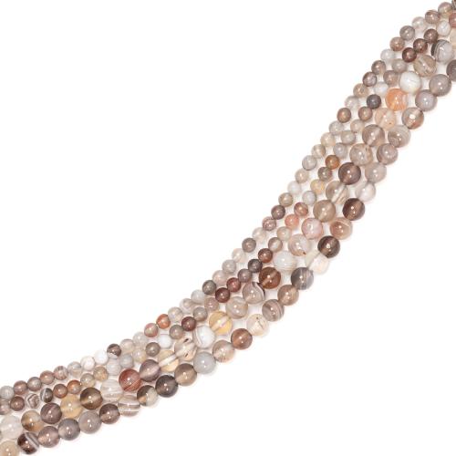 Gemstone Jewelry Beads, Persian Gulf Agate, Round, DIY & different size for choice, mixed colors, Sold By Strand