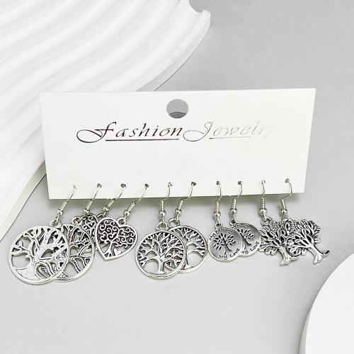 Boucles d'oreilles en alliage de zinc, Placage, pour femme, Vendu par fixé