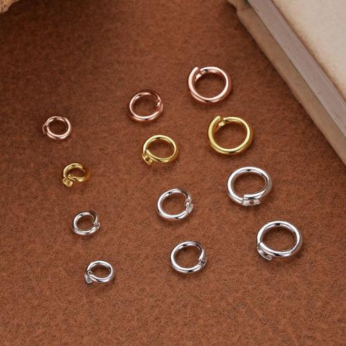 925 Sterling Silver Open Jump Ring, DIY & different size for choice, more colors for choice, Sold By PC