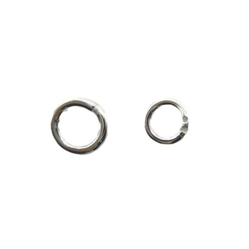 925 Sterling Silver Open Jump Ring, DIY & different size for choice, silver color, Sold By PC