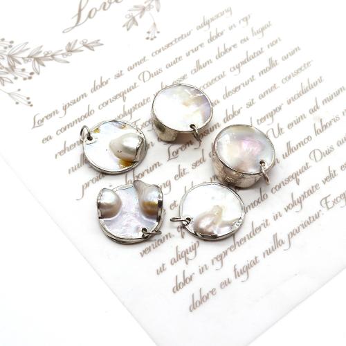 Shell Pendants, Freshwater Shell, irregular, DIY, 21mm, Sold By PC