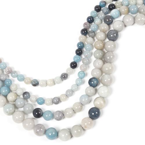 Gemstone Jewelry Beads, Natural Stone, Round, DIY & different size for choice, mixed colors, Sold By Strand