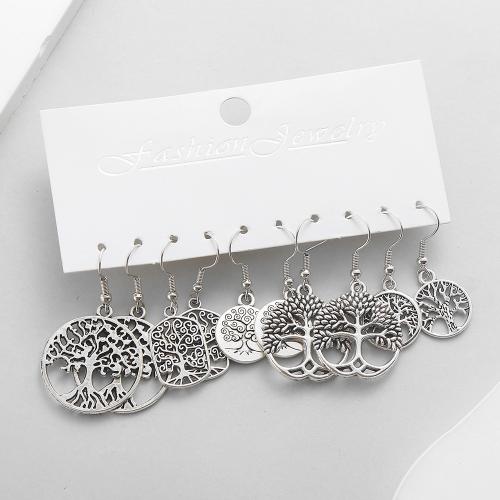 Boucles d'oreilles en alliage de zinc, Placage, pour femme, Vendu par fixé