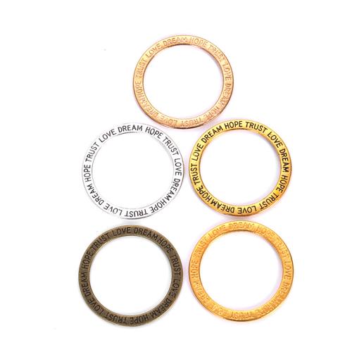 Tibetan Style Linking Ring, plated, DIY, more colors for choice, 35.50x35.50mm, 100PCs/Bag, Sold By Bag