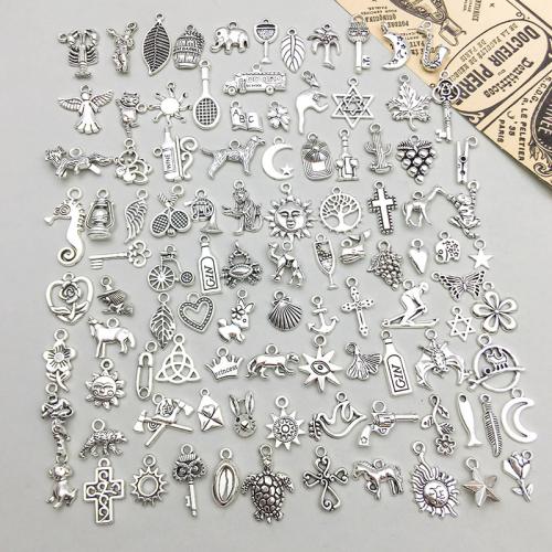 Tibetan Style Pendants, plated, random style & DIY, 100PCs/Bag, Sold By Bag