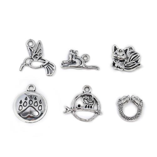 Tibetan Style Pendants, plated, DIY & different styles for choice, more colors for choice, 100PCs/Bag, Sold By Bag