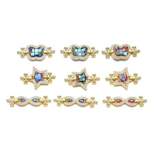 Brass Jewelry Clasps, 18K gold plated, DIY & different styles for choice & with rhinestone, Sold By PC