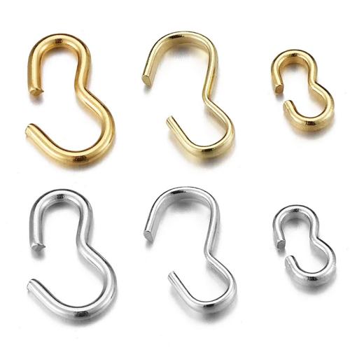 Stainless Steel Jewelry Clasp, 304 Stainless Steel, plated, DIY & different size for choice & different styles for choice, 100PCs/Lot, Sold By Lot