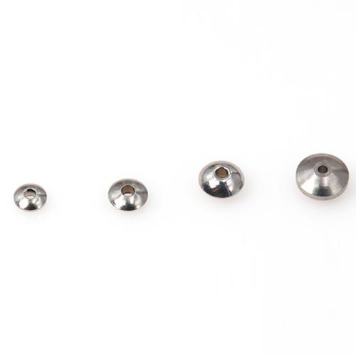 Stainless Steel Spacer Beads, 304 Stainless Steel, Saucer, DIY & different size for choice, original color, 100PCs/Bag, Sold By Bag