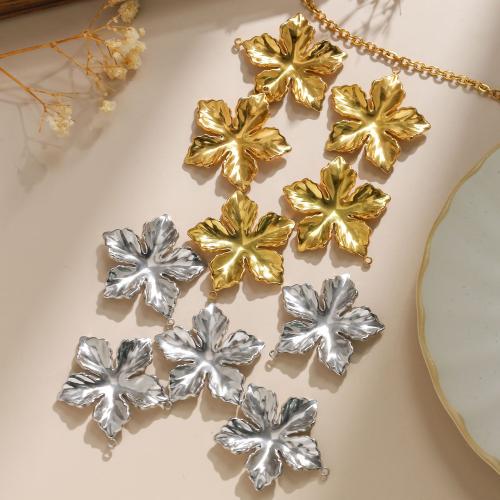 Stainless Steel Flower Pendant, 304 Stainless Steel, plated, DIY, more colors for choice, 10PCs/Bag, Sold By Bag