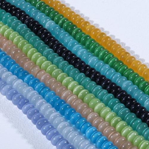 Cats Eye Jewelry Beads, DIY, more colors for choice, 6x10mm, 67PCs/Strand, Sold By Strand