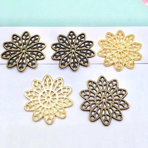 Pendentifs creux en alliage de zinc, Placage, DIY, 25x26x1mm, 100PC/sac, Vendu par sac