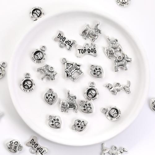 Perles de Bail en alliage de zinc , Placage, DIY & styles différents pour le choix, plus de couleurs à choisir, 100PC/sac, Vendu par sac