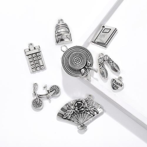 Tibetan Style Pendants, plated, DIY & different styles for choice, more colors for choice, 100PCs/Bag, Sold By Bag