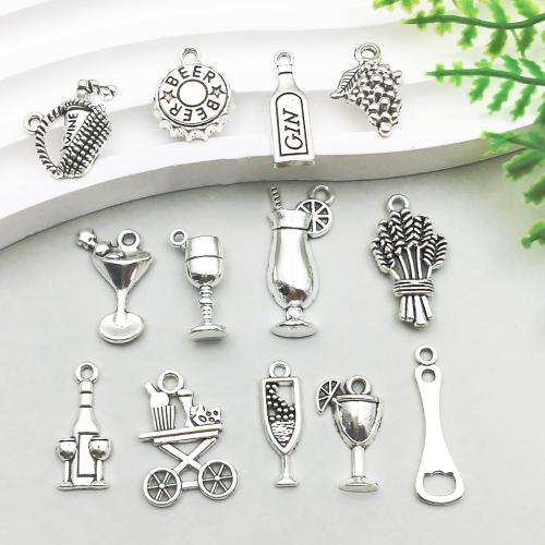 Tibetan Style Pendants, plated, DIY & different styles for choice, more colors for choice, 100PCs/Bag, Sold By Bag