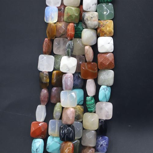 Gemstone Jewelry Beads, Natural Stone, DIY & different materials for choice, more colors for choice, 12x12x5mm, 17PCs/Strand, Sold By Strand