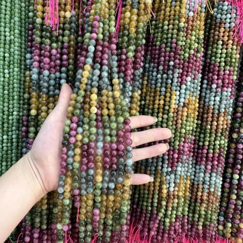 Gemstone Jewelry Beads, Tourmaline, Round, DIY & different size for choice, more colors for choice, Sold Per Approx 38 cm Strand