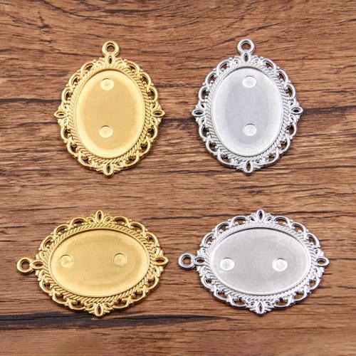 Stainless Steel Pendant Setting, 304 Stainless Steel, Vacuum Ion Plating, DIY, more colors for choice, nickel, lead & cadmium free, Inner diameter 18X25mm, Approx 100PCs/Bag, Sold By Bag