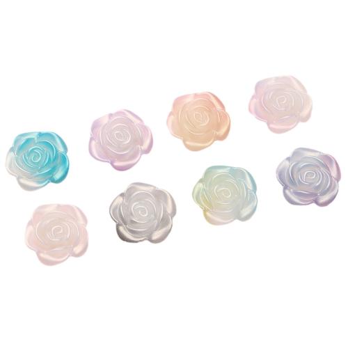 Acrylic Jewelry Beads, Flower, DIY, more colors for choice, 19mm, Approx 20PCs/Bag, Sold By Bag