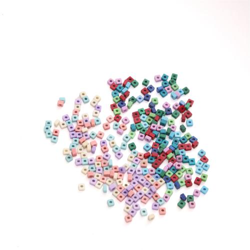 Gemstone Jewelry Beads, Square, DIY, more colors for choice, 2.50x1.50mm, Approx 48PCs/Box, Sold By Box