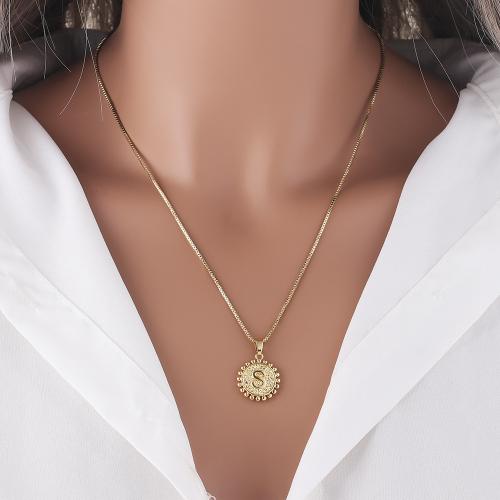 Collier en laiton, lettres sont de A à Z & styles différents pour le choix & pour femme, plus de couleurs à choisir, Vendu par PC