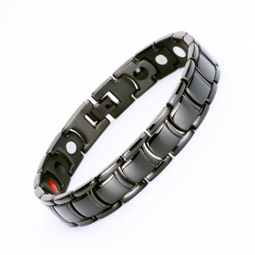 Titanium Steel Bracelet, plated, fashion jewelry & Unisex, more colors for choice, Length:Approx 8 Inch, Sold By PC