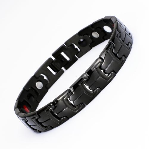 Titanium Steel Bracelet, plated, fashion jewelry & Unisex, more colors for choice, Length:Approx 8 Inch, Sold By PC