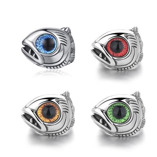 304 Stainless Steel Finger Ring, with Acrylic, Fish, different size for choice & for man & blacken, more colors for choice, US Ring Size:7-13, Sold By PC