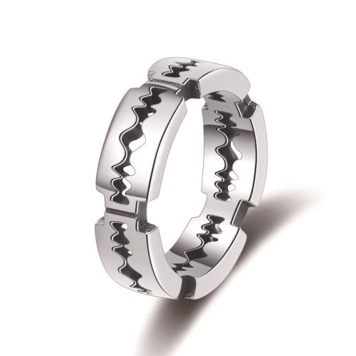 304 Stainless Steel Finger Ring, different size for choice & for man & hollow, original color, US Ring Size:6-13, Sold By PC