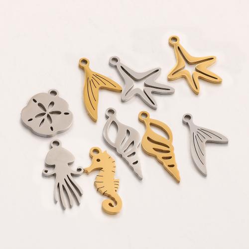 Stainless Steel Pendants, 304 Stainless Steel, Vacuum Ion Plating, Different Shape for Choice & DIY, more colors for choice, Sold By PC