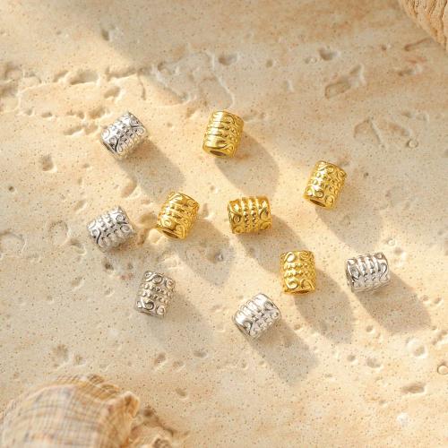 Edelstahl-Beads, 304 Edelstahl, DIY, keine, 6x7mm, 10PCs/Tasche, verkauft von Tasche