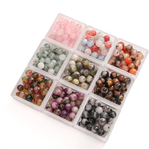 Dyed Marble Beads, DIY, more colors for choice, 8mm, 10PCs/Bag, Sold By Bag