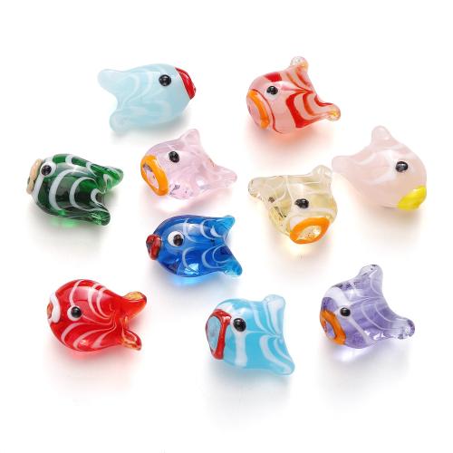 Lampwork Beads, Fish, DIY, more colors for choice, 18x15mm, Sold By PC